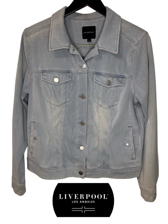 Liverpool Jackets & Blazers - Liverpool Pale Blue Denim Jean Jacket Size Large